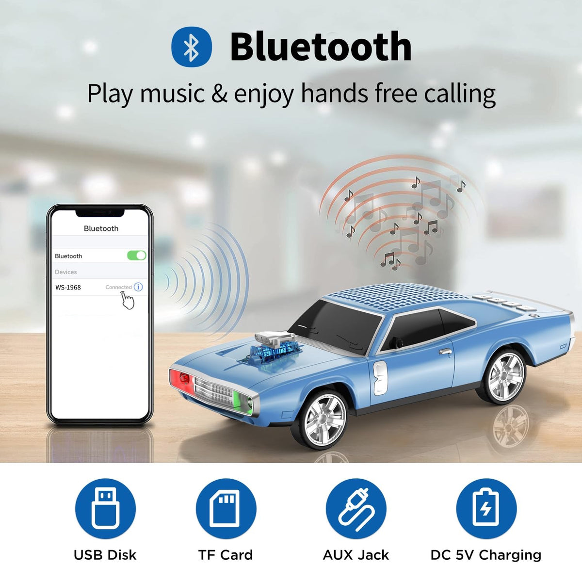 Dodge Challenger Wireless Bluetooth Speaker image 2