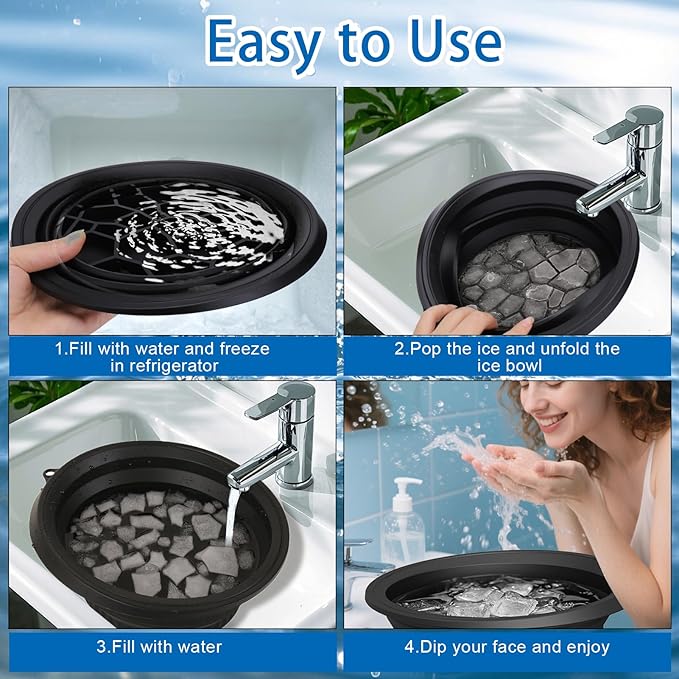Silicone Ice Facial Roller – 2-in-1 Spa Set for Face & Foot Soak image 2