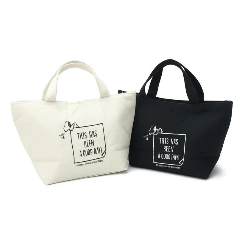 Large Insulated Canvas Tote Lunch Bags image 0