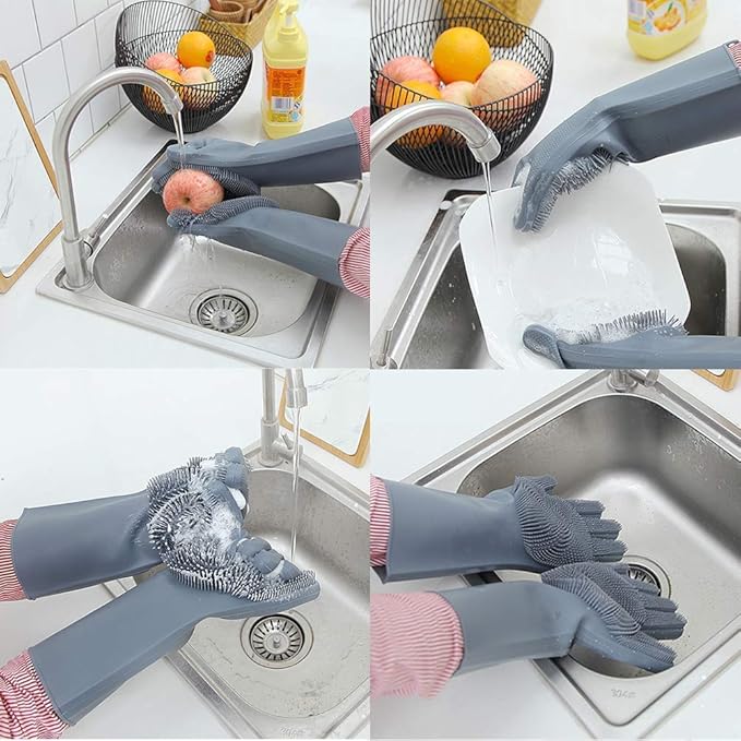 Sink Splash Guard – Waterproof Kitchen Protector with Free Scrubber Gloves image 8