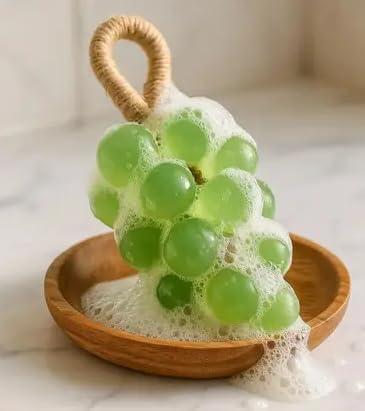 Handcrafted Grape Hanging Soap | Decorative & Luxury Hand Wash Soap image 3