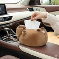 Capybara Tissue Box Holder – Plush Cute Car & Home Tissue Organizer image 0