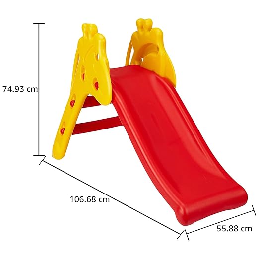 Indoor Giraffe Slide - Red & Yellow image 3