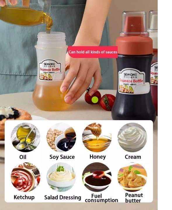 Multipurpose Plastic Squeeze Sauce Bottle with Precision Nozzle image 6
