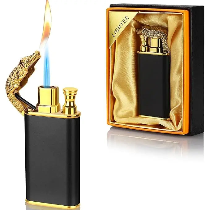 Windproof Dual Flame Butane Metal Lighter image 6