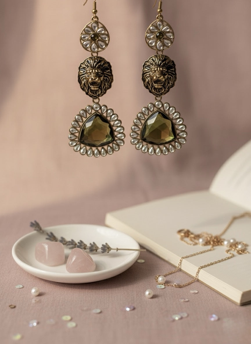 Statement Drop Earrings | Antique Fashion Jewelry image