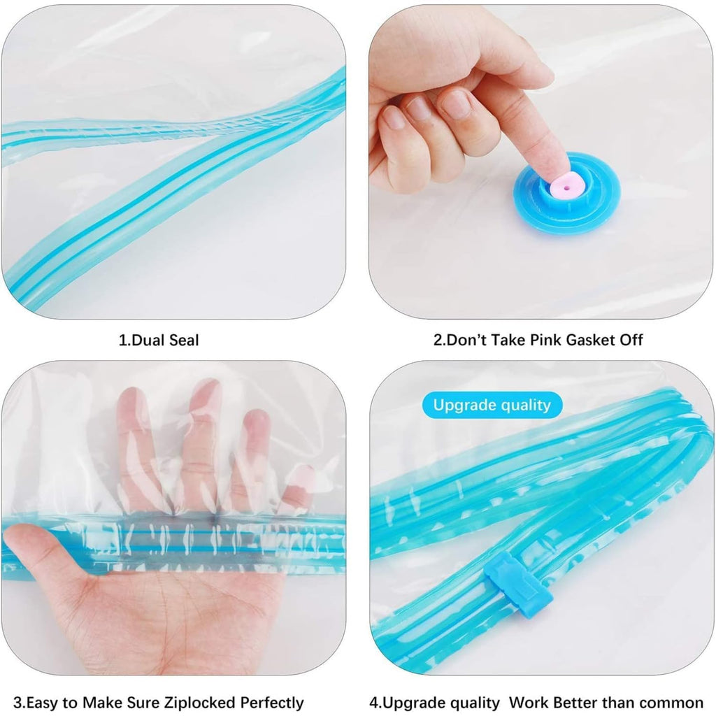 Vacuum Storage Bags for Clothes with Hand Pump image 2