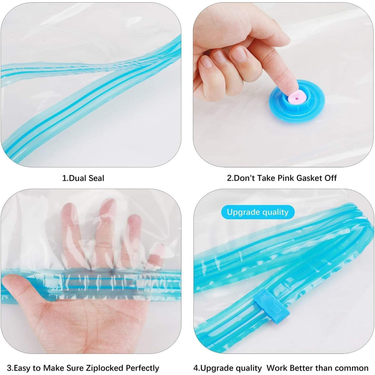Vacuum Storage Bags for Clothes with Hand Pump image 2