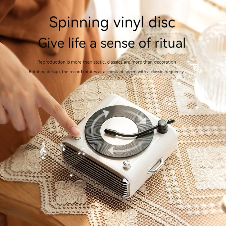 Classic Record Player Style Bluetooth Speaker image 4