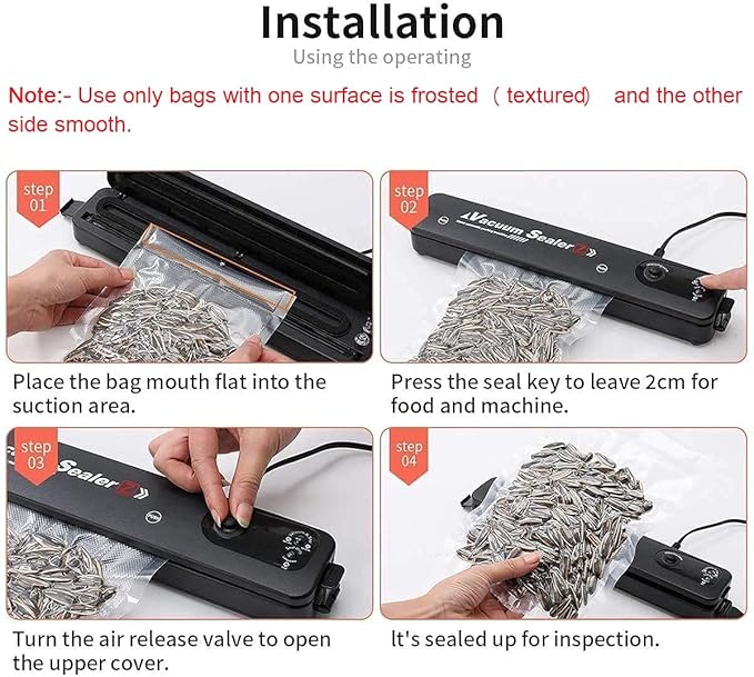 Vacuum Packing Machine For Fruits, Meat Preservation With Dry & Moist Sealing Modes With LED image 1