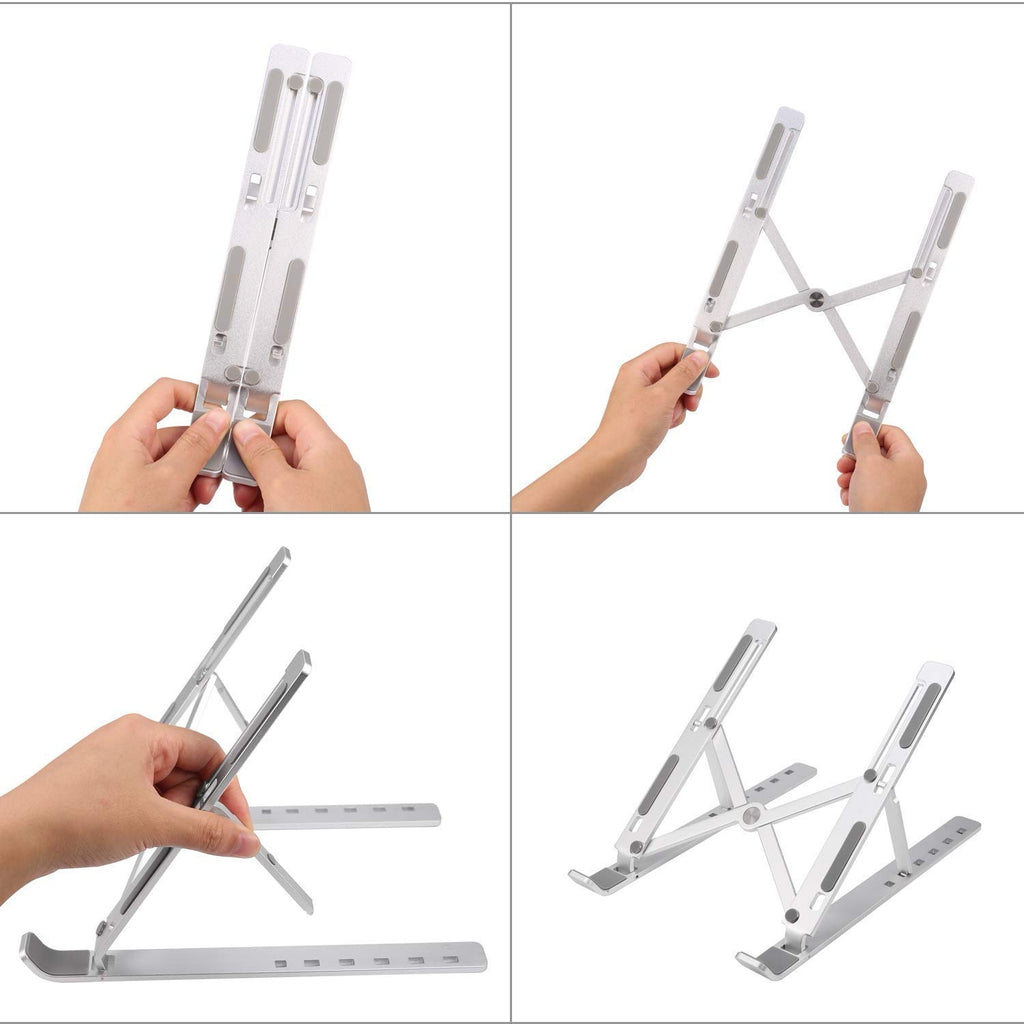 Adjustable Laptop Stand – Foldable Aluminum Laptop Stand for Laptops Up to 17 Inch image 7