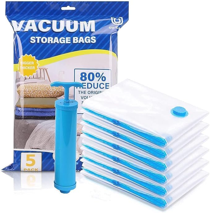 Vacuum Storage Bags for Clothes with Hand Pump image 0
