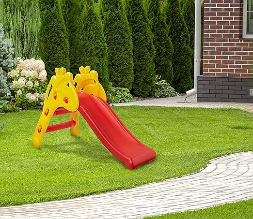 Indoor Giraffe Slide - Red & Yellow image 5