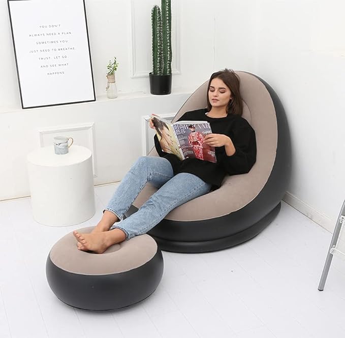 Inflatable Sofa with Footstool & Pump image 6