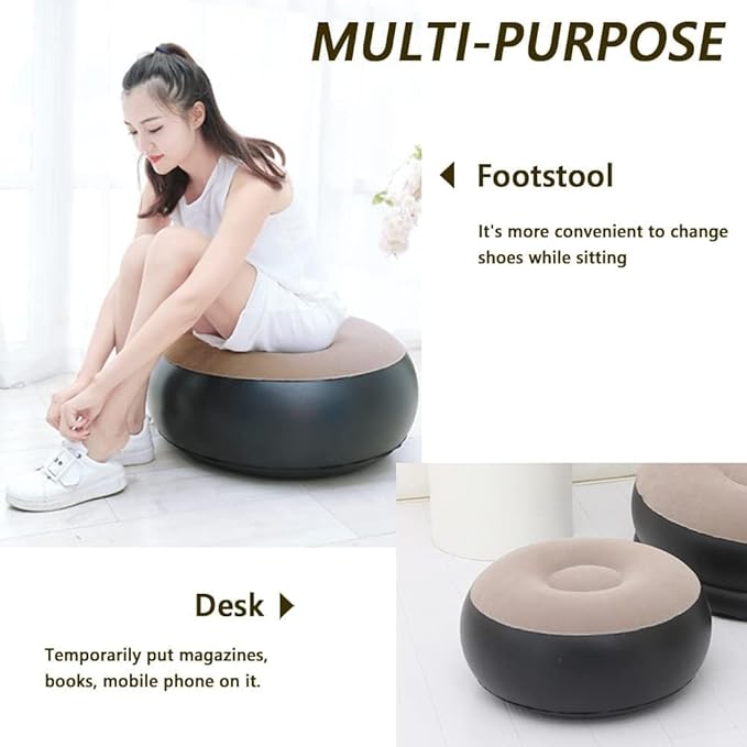 Inflatable Sofa with Footstool & Pump image 4