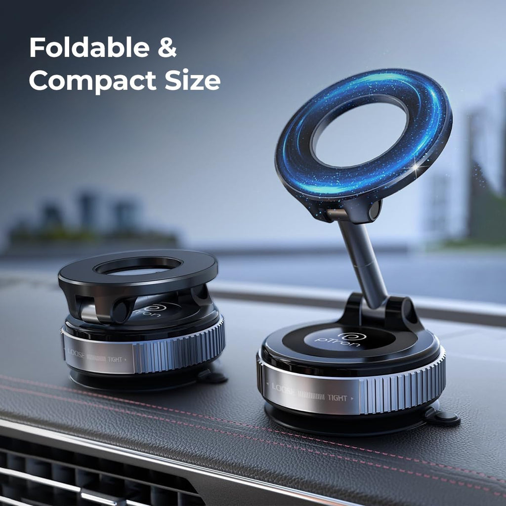 Magnetic Car Mobile Holder, Strong Vacuum Suction image 1