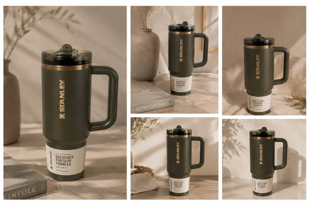 Stanley Flip Straw ProTour Quencher - 40oz | Limited Edition GREEN RARE image 1