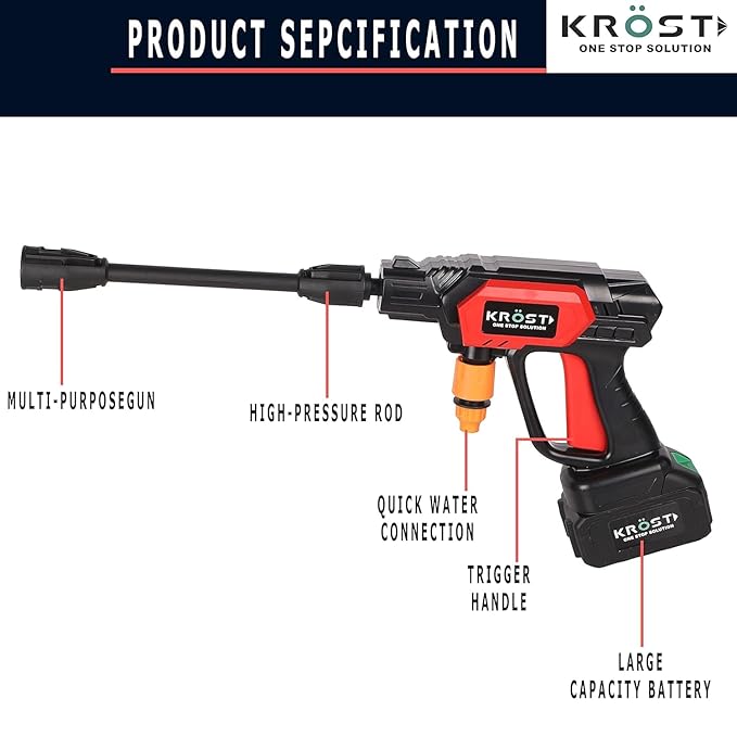 Portable Car Washer (Double Battery) image 5