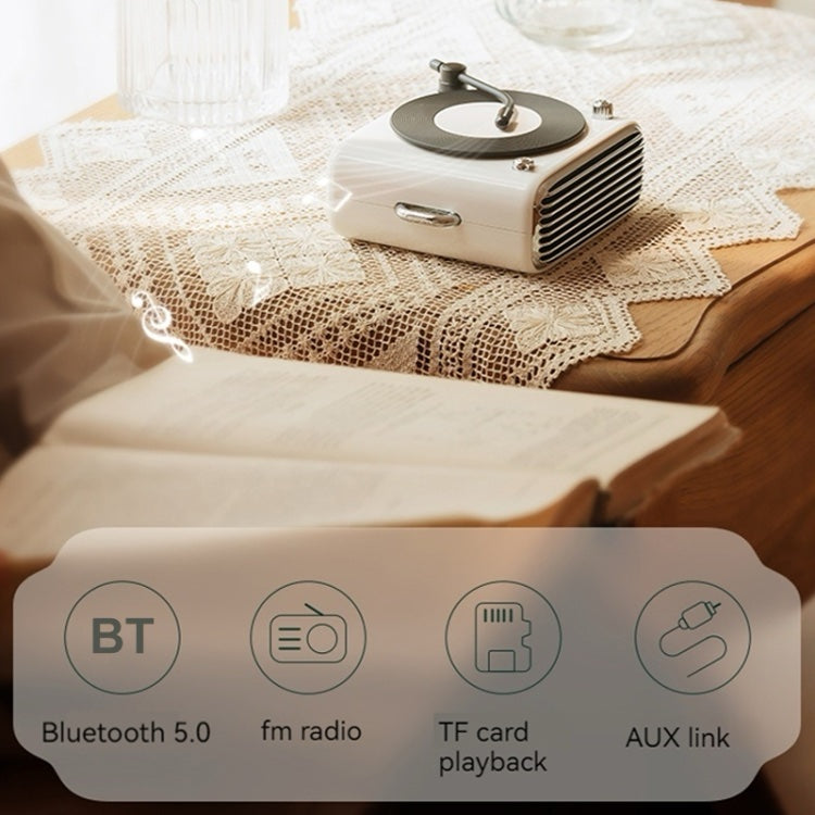 Classic Record Player Style Bluetooth Speaker image 3