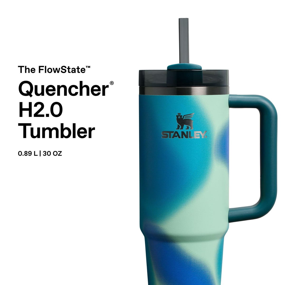 Stanley Flip Straw Tumbler – Coastal Teal Motion Quencher ProTour Cup image 1