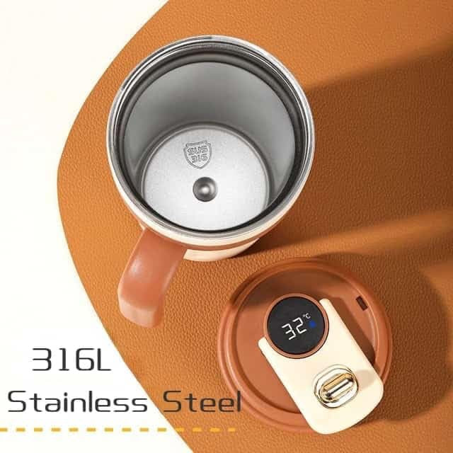 Temperature Display Mug – Smart 650ml Stainless Steel Travel Mug with LED Display image 2