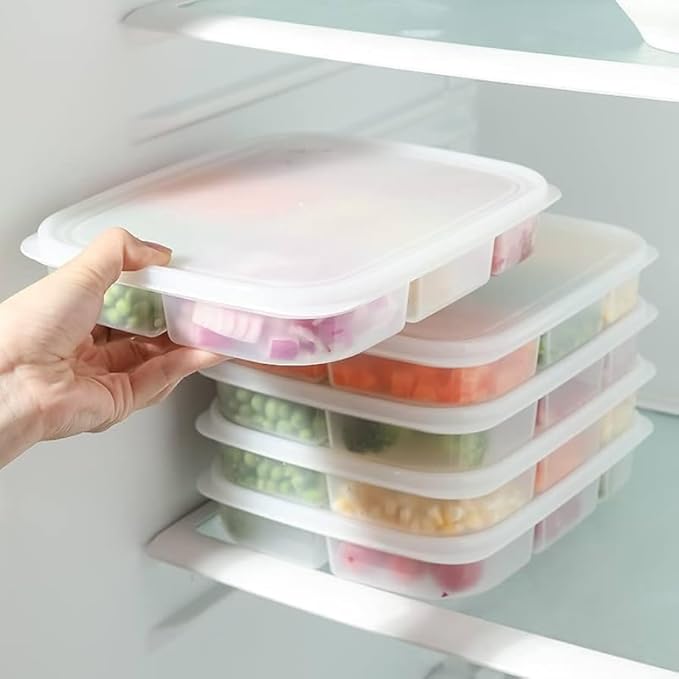 5 Section Transparent Fridge Container with Lid image 8