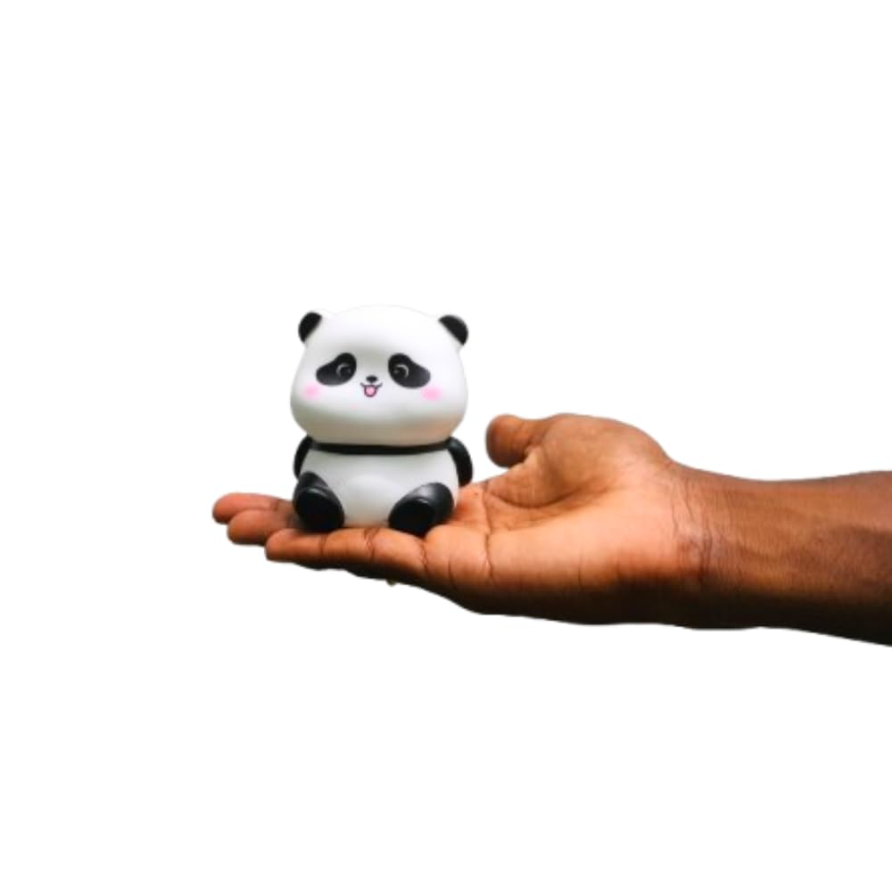 Mini Panda LED Night Light – Squishy Silicone Nursery Lamp & Cute Rechargeable Bedside Decor image 1