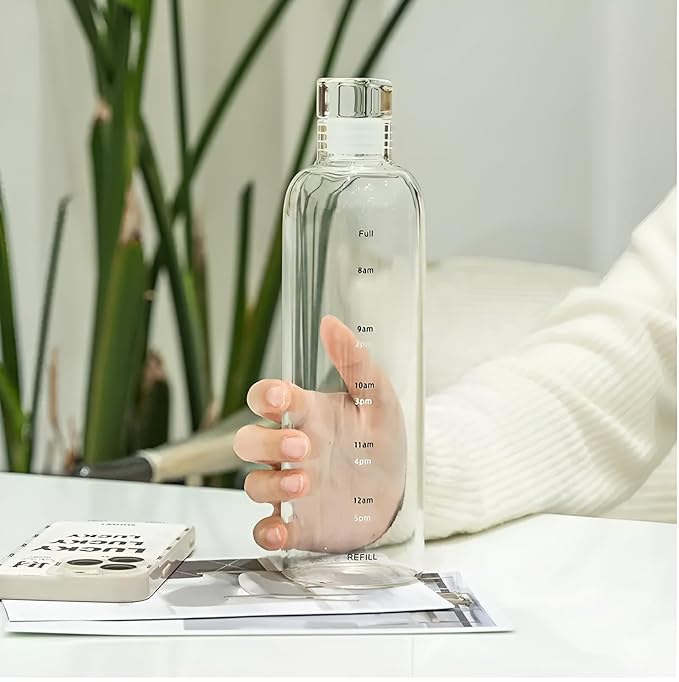 Glass Borosilicate Water Bottle 500ML image 1