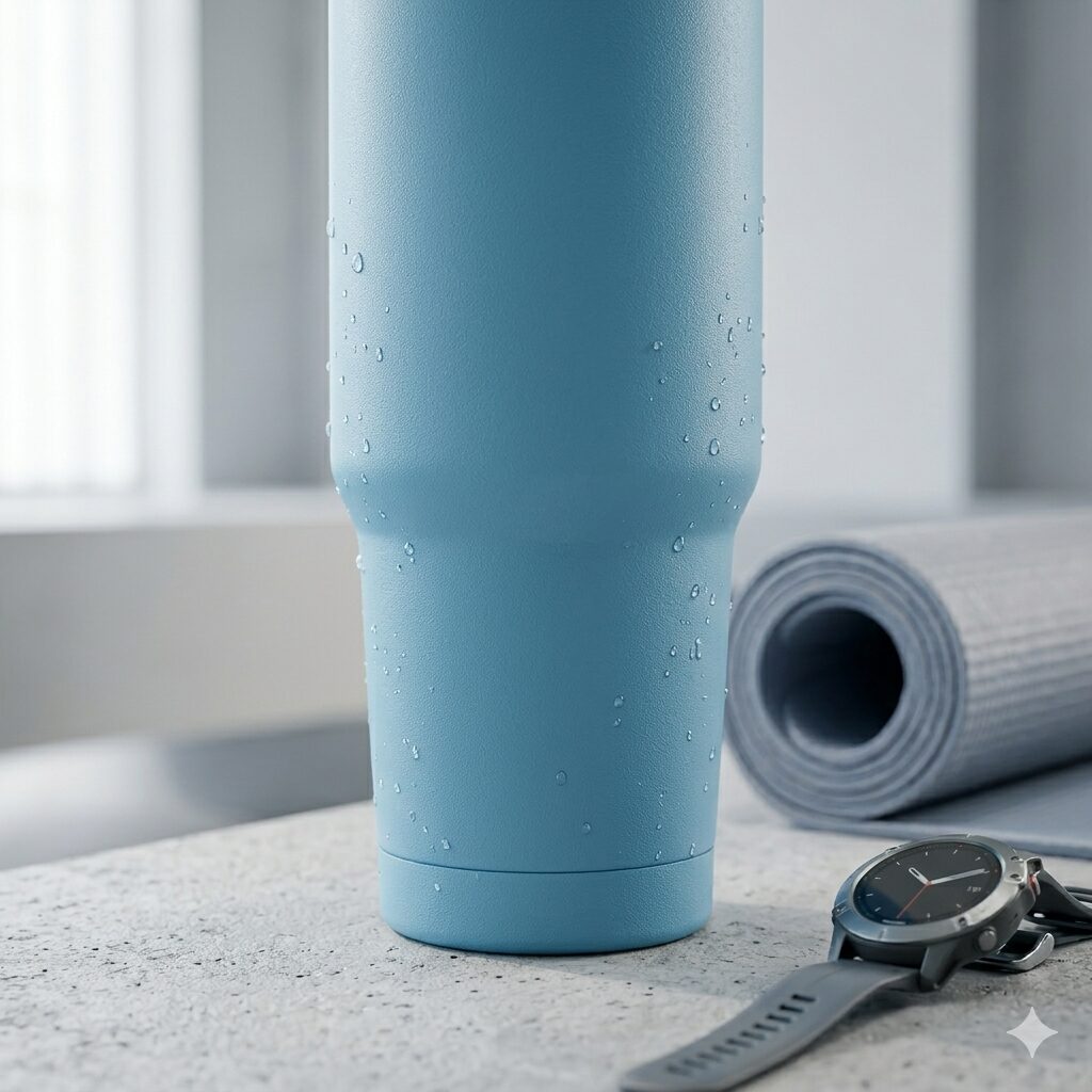 Insulated Travel Tumbler – 890ml Stainless Steel Thermal Coffee Mug with Handle image 3