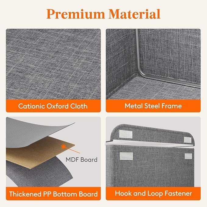 26L Capacity Rectangular Wardrobe Foldable Organizer image 3