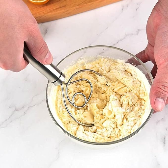 Dough Whisk Stainless Steel – Easy Mixing Tool for Bread & Baking image 4
