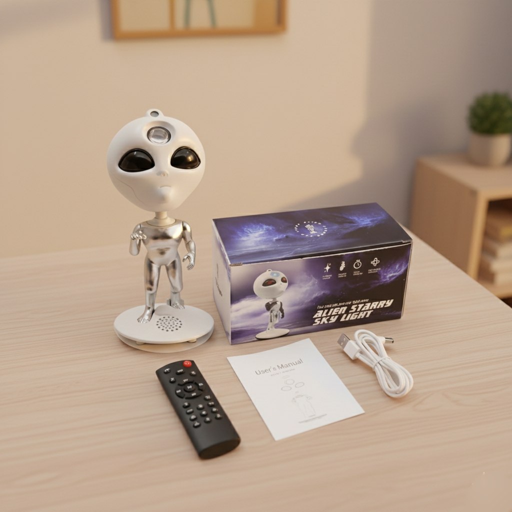 Alien Starry Sky Projector – Remote Control Galactic Nebula & Star Night Light image 1