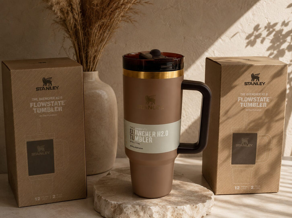 Stanley Quencher Tumbler 40oz – Limited Edition Chocolate Gold image 2