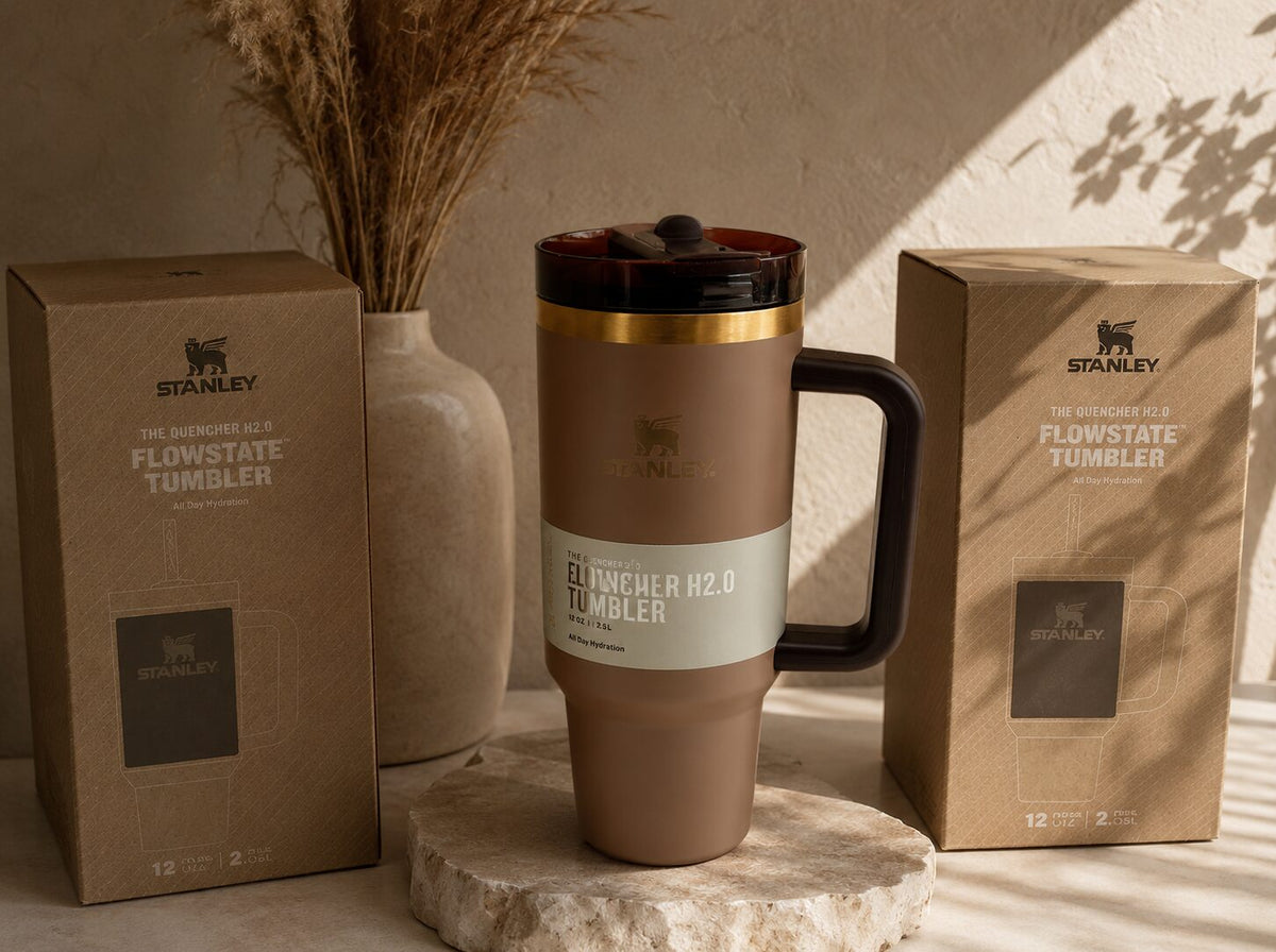 Stanley Quencher Tumbler 40oz – Limited Edition Chocolate Gold image 2