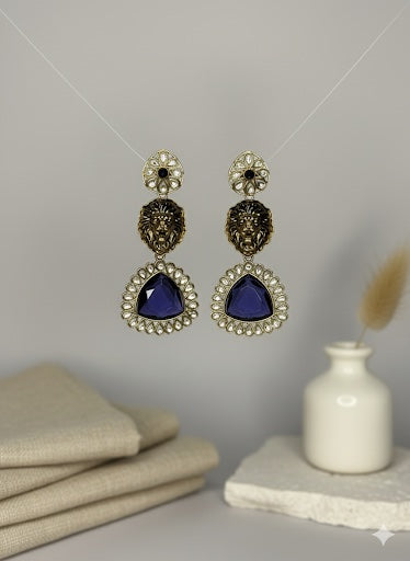 Statement Drop Earrings | Antique Fashion Jewelry image 0