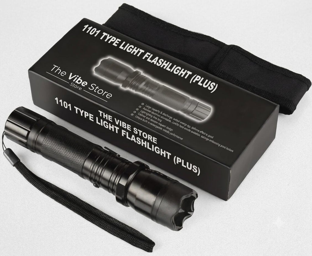 Rechargeable Tactical Stun Torch plus High-Intensity LED Light with Security Holster and Defense Shock Feature image 0