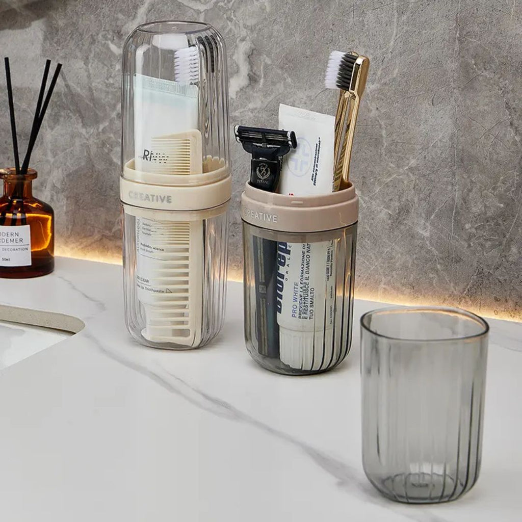 Portable Transparent Toothbrush Case image 0