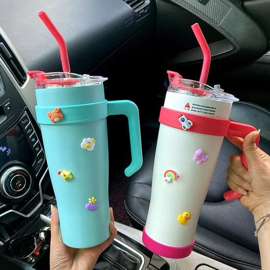 Cute Stainless Steel Tumbler – 40oz Insulated Tumbler with Charms image 2