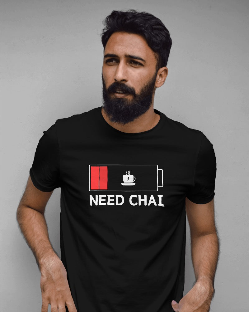 Need Chai Regular Chest Printed Tshirt